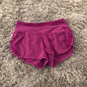 purple lulu lemon shorts